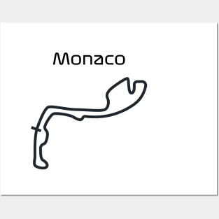 F1 monaco track design Posters and Art